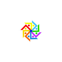 abstract vector background with arrows