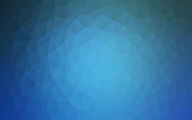 Obraz premium Dark Blue, Red vector polygonal background. Modern abstract illustration with triangles. Completely new template for your banner.