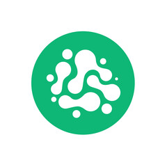 probiotics flat icon, vector color illustration on white background