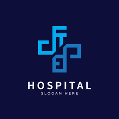 Fototapeta premium Health logo with initial letter K B, BK, K B logo designs concept. Medical health-care logo designs template.