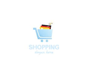 Shopping cart articles logo design