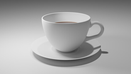 White coffee cup
