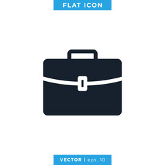 Briefcase Icon Vector Design Template