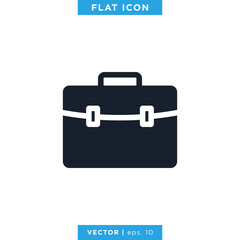 Briefcase Icon Vector Design Template