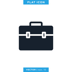 Briefcase Icon Vector Design Template