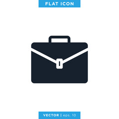 Briefcase Icon Vector Design Template