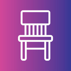 Chair icon for web and mobile