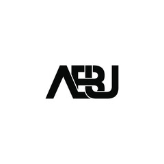 abu letter original monogram logo design