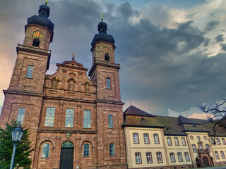 Obraz premium Old Church Of Colmar in Alsace. France, Europe