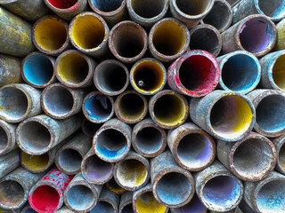 Pipe of construction scaffolding,The scaffolding will then strong safety, Steel texture, Metal