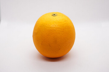  Isolated orange, with a bright white background  