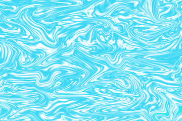 Fototapeta na wymiar Blue liquid background, fluid art, marble texture.