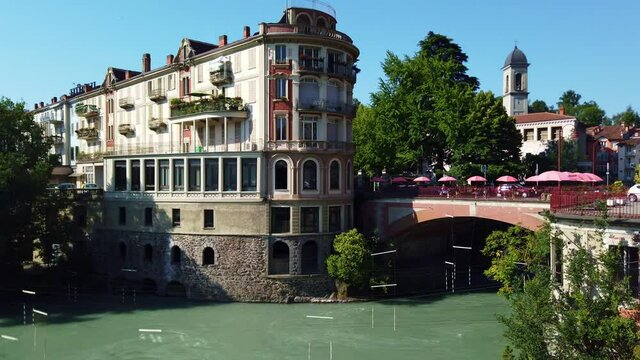 Ponte Adriano Olivetti, Ivrea, Turin, Piedmont, Italy