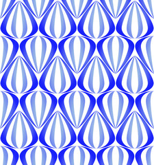 Fototapeta premium Tear drop shaped lantern with stripes in a seamless repeat pattern background