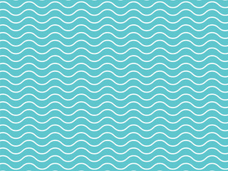 Turquoise or light blue wavy pattern simple