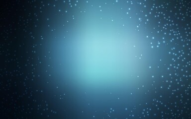 Dark BLUE vector background with astronomical stars. Shining illustration with sky stars on abstract template. Template for cosmic backgrounds.