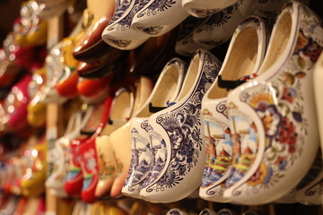 Dutch wooden shoe store near Amsterdam