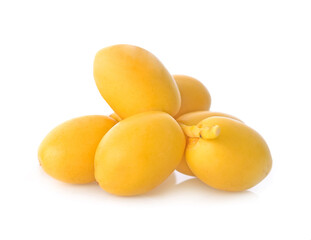 Fresh date palm fruit isolated on white background