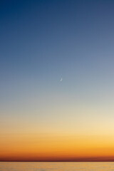sunset over the sea