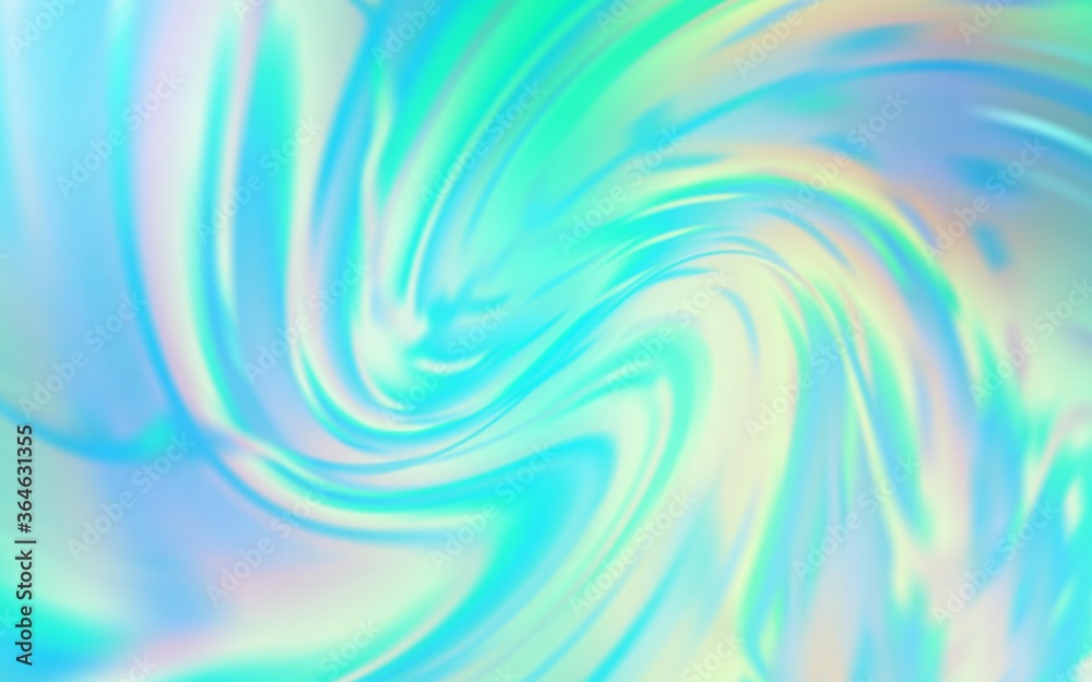 Wall mural light blue, green vector blurred template. creative illustration in halftone style with gradient. bl