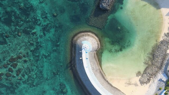 4Kドローン空撮・沖縄県・宮古島・ワイワイビーチ