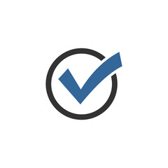 check mark icon set vector symbol isolated illustration white background