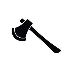 Axe icon vector logo design template