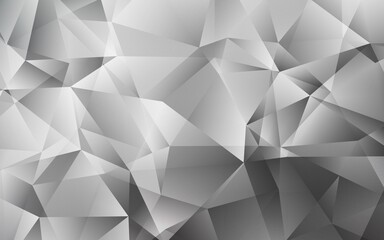 Light Gray vector polygon abstract background. Creative geometric illustration in Origami style with gradient. Brand new style for your business design.