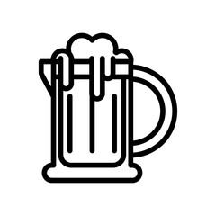 beer jar drink international day line style