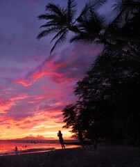 sunset in maui