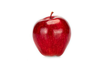 Red apple, isolated  on white background.
