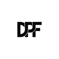 dpf letter original monogram logo design