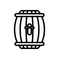 beer barrel drink international day line style