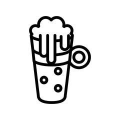 beer jar drink international day line style