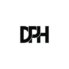 dph letter original monogram logo design