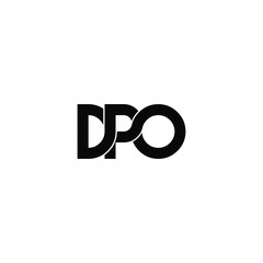Fototapeta premium dpo letter original monogram logo design