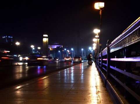 bridge of kasr El Nile at night