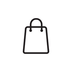 Paper bag icon flat style trendy illustration