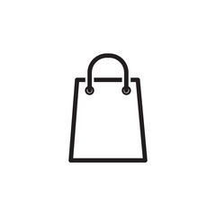 Paper bag icon flat style trendy illustration