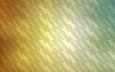 Light Green, Yellow vector template with repeated sticks. Glitter abstract illustration with colorful sticks. Best design for your ad, poster, banner.