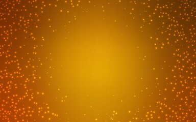 Obraz na płótnie Canvas Light Orange vector background with astronomical stars. Shining illustration with sky stars on abstract template. Best design for your ad, poster, banner.