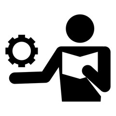 Intruction manual book icon