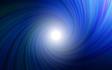 Dark BLUE vector layout with cosmic stars. Blurred decorative design in simple style with galaxy stars. Smart design for your business advert.