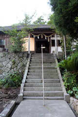 The gate of Ikime Jinja, a Japanese shrine in the outskirt of Beppu, Japan