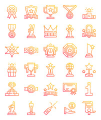  Award icon for website, application, printing, document, poster design, etc.