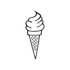 hand-drawn illustration ice cream