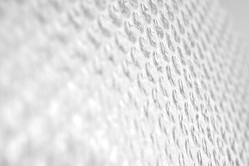 White plastic bubble wrap, abstract texture 