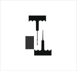 puncture repair kit. illustration for web and mobile design.