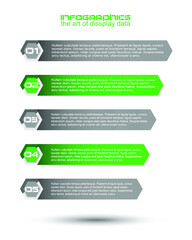 Infographic design template. Idea to display information, ranking and statistics.