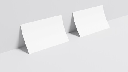 Business Two Cards  Mockup-3D Illustration-85x55mm